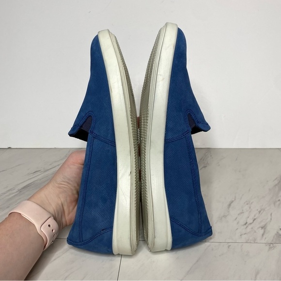 Ecco Barentz Blue Perforated Slip On Loafer 9 / 9.5 - Picture 7 of 13
